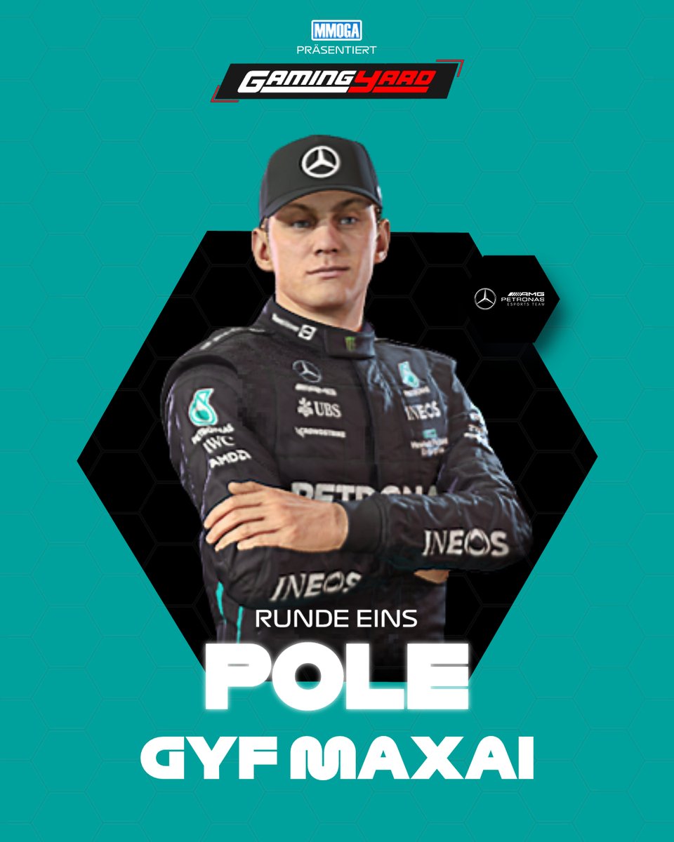 GamingYardDE's tweet photo. Maxai holt die erste Pole der Saison! 🇸🇬

#gamingyard #f1 #f122 #F122Game #formel1 #simracing #kommentator #formel1liga #acc #gypc #procup https://t.co/SqfNZq4LqN