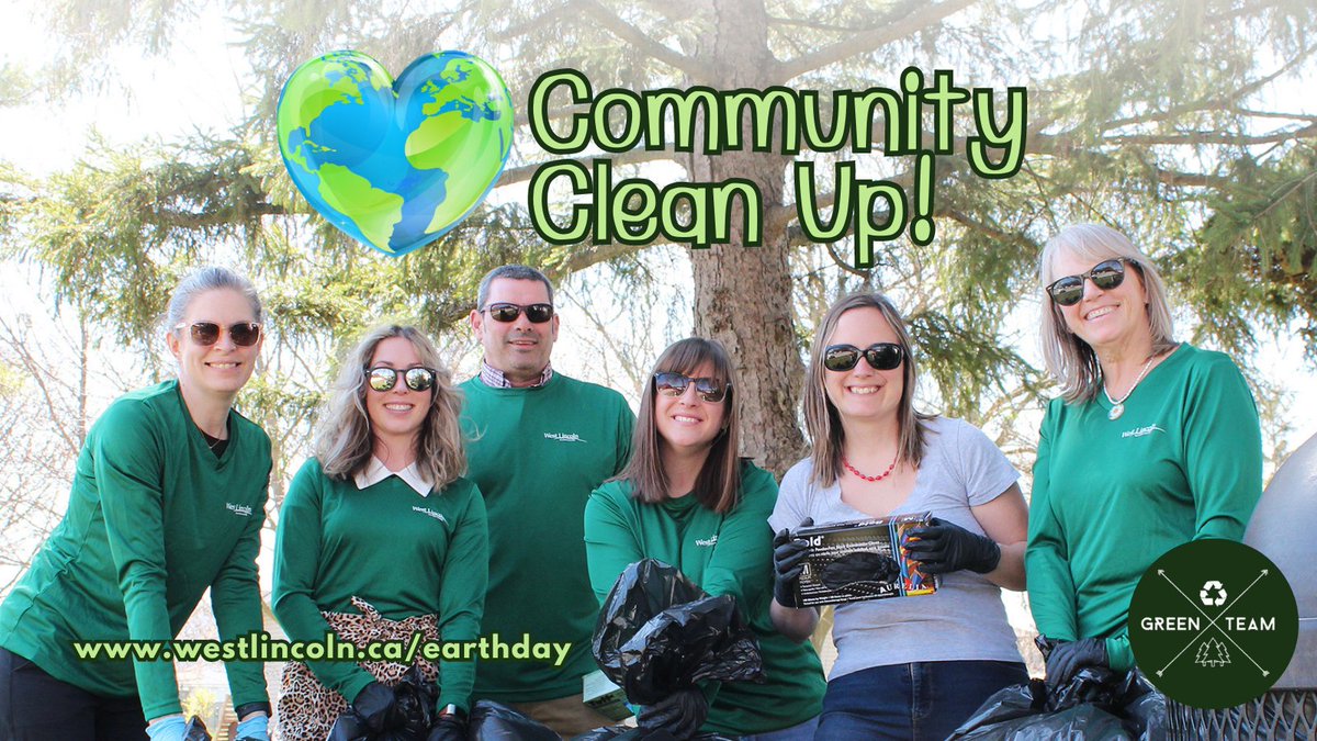 TWPWestLincoln's tweet photo. The Township of #WestLincoln's Green Team is seeking individuals or groups to host Community Clean Ups in honour of Earth Day.

You produce the helping hands and we'll find a location, provide supplies and pick up the collected material!

Learn more: https://t.co/g85uMjpqPW https://t.co/Ko1PAC0iwL