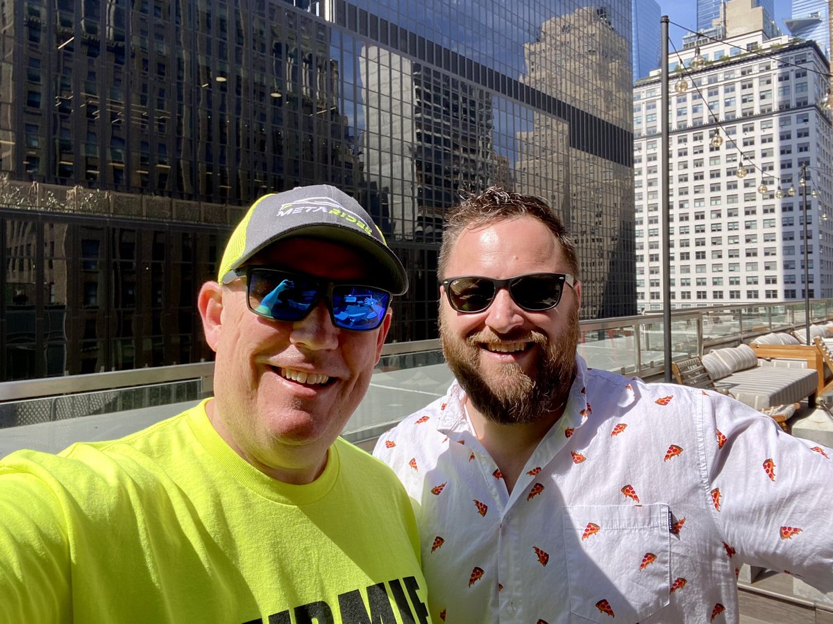 The 🍕 pizza was almost as good as the connections made at today's #web3breakfast at #NFTNYC2023! @CryptoJChains thx for including us...let's build! 🔥