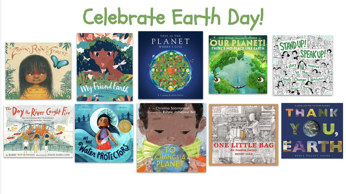 As you gather your read alouds for Earth Day next week, check these out! 📚 💛 @juanamartinez <a href="/CaroleLindstrom/">Carole Lindstrom 🪶🦬</a> <a href="/MichaelaGoade/">Michaela Goade</a> <a href="/stacymcanulty/">Stacy McAnulty</a>  @dc_litchfield@soontornvat <a href="/RaheleJomepour/">Rachel</a> <a href="/bwittbooks/">Barry Wittenstein</a>
<a href="/ChronicleKids/">Chronicle Kids</a> <a href="/Scholastic/">Scholastic</a> <a href="/randomhousekids/">Random House Children's Books</a> <a href="/Candlewick/">Candlewick Press</a> <a href="/SimonKIDS/">Simon Kids</a> <a href="/MacKidsBooks/">MacKids Books</a>