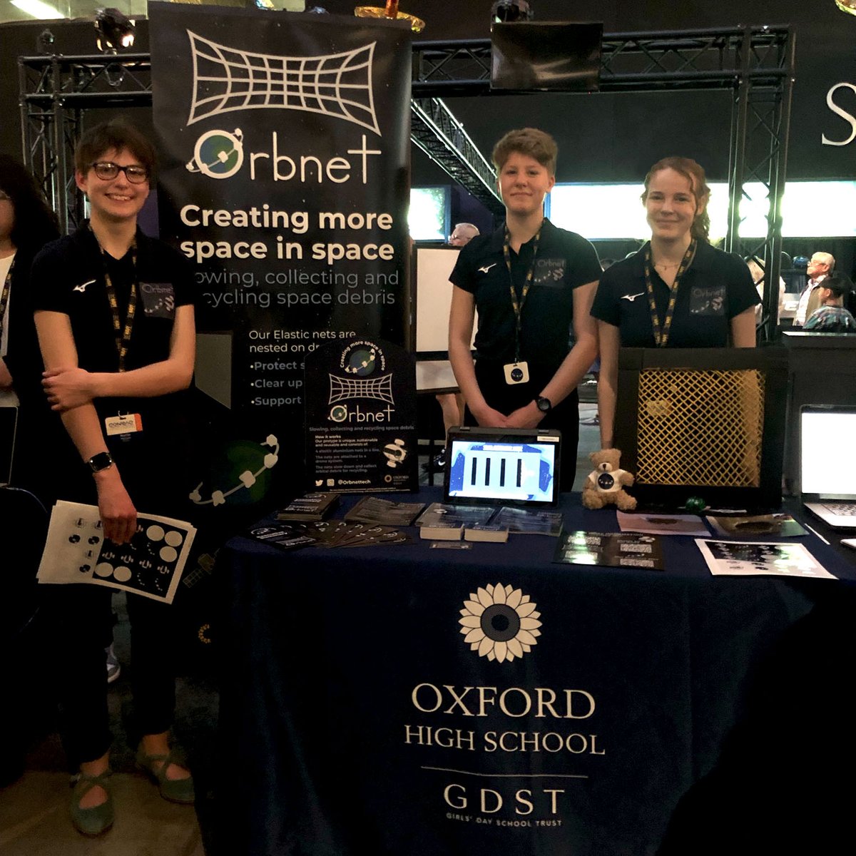 OxfordHighSch's tweet photo. @orbnettech is ready for the expo! The final stage involves showcasing their product and marketing collateral to @ConradChallenge judges, investors and finalists. Good luck! https://t.co/9HC8LVhzhU