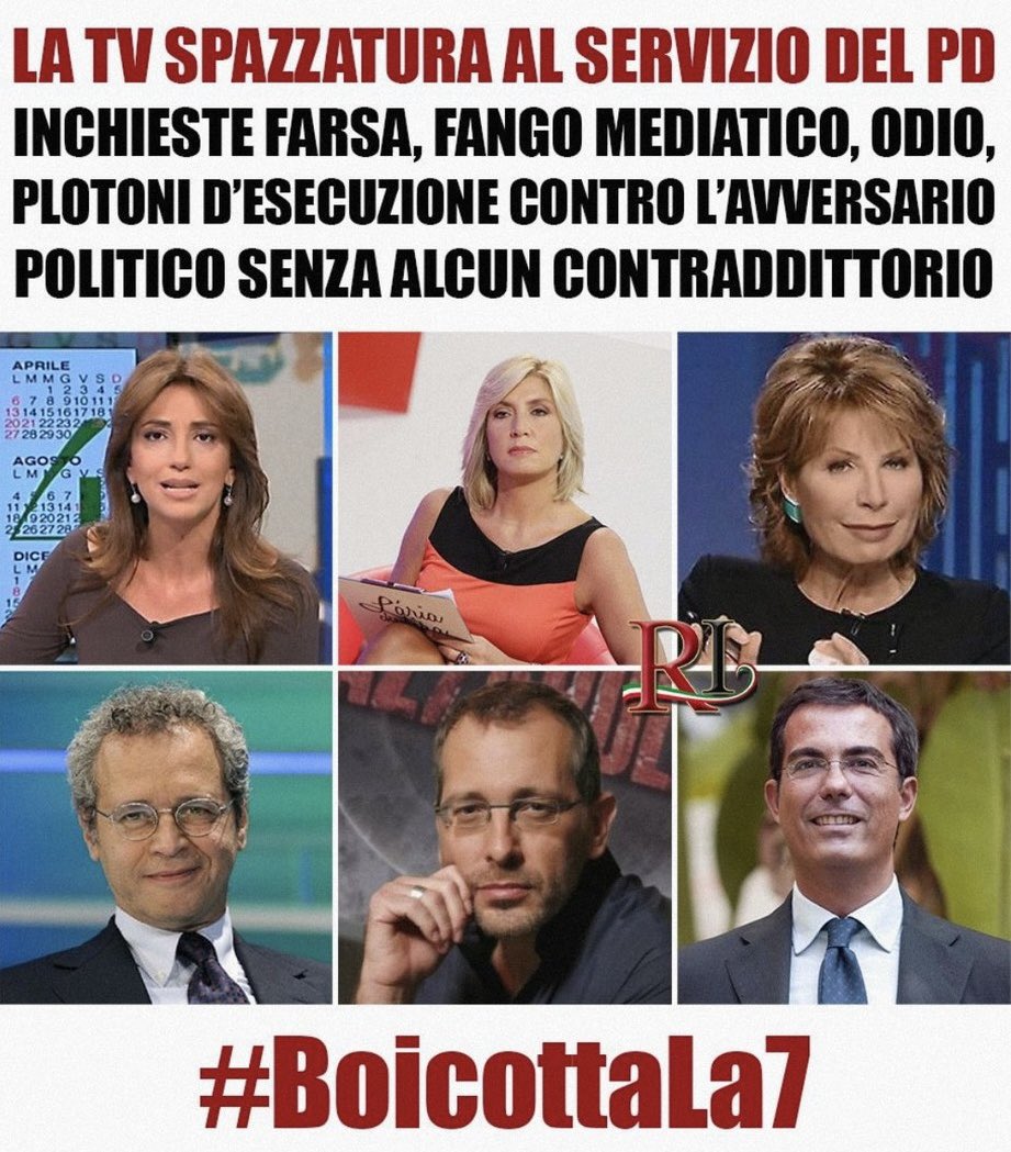 @La7tv Quando chiude #la7? #formigli #gruber #mentana #floris #merlino #parenzo & co. #boicottaLa7