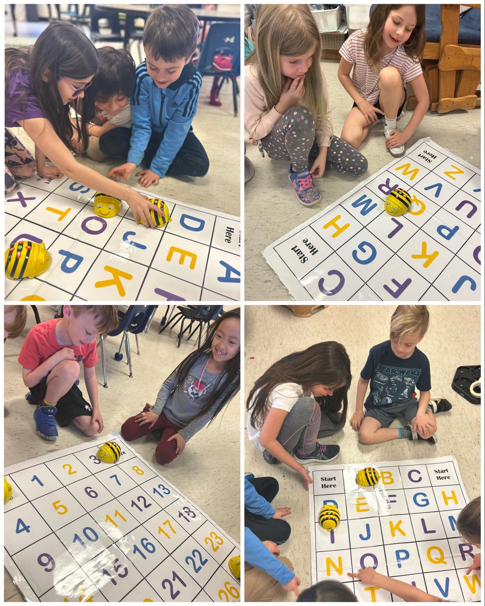 Students had so much fun learning all about coding with these fun bee-bots🐝Thanks so much <a href="/quconnections/">Queen's Connections</a> for visiting us! <a href="/alcdsb_olmc/">Our Lady Mt Carmel</a>