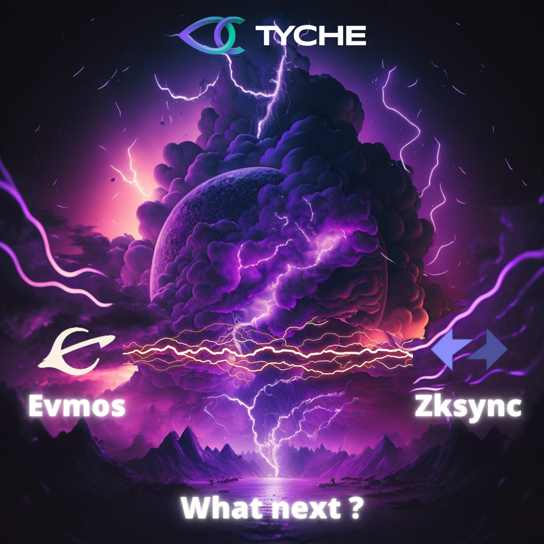 🚨 25% almost minted🚨

As many of you have already minted, it's time for us to give you more information about NFT airdrop allocations:
- #Cosmos NFT
- Tyche NFT

A little alpha for those of you who minted 2 or more Tyche NFT as well 🤫

👇🧵
#Airdrop #Zksync #Evmos