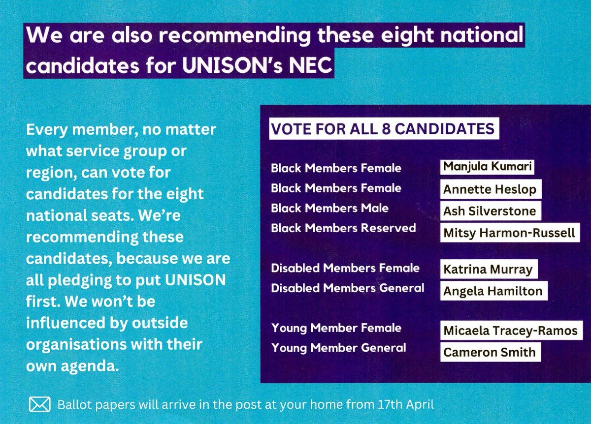 grayee's tweet photo. John's Labour blog: UNISON NEC Elections 2023: Recommendations on National seats... https://t.co/lFwLi7O8vB @unisontheunion @UnisonHAB @unisonclarion @DeniseT25475880 https://t.co/bBFSGmmRPw