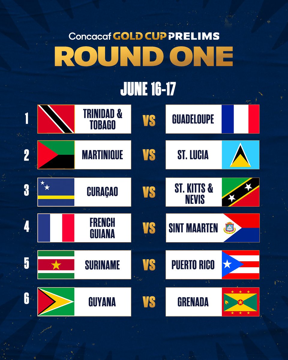 GoldCup's tweet photo. The Gold Cup Prelims are set! https://t.co/tmbrvly72B