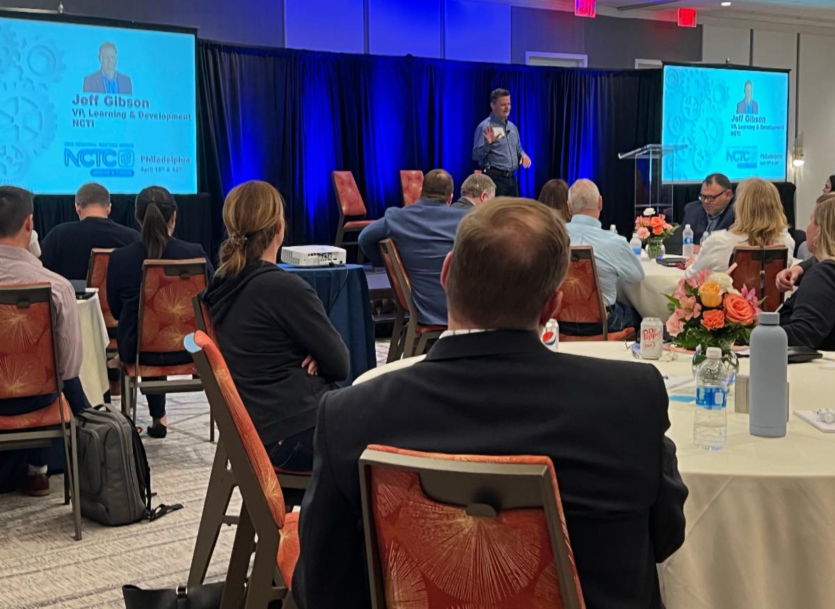 NCTItraining's tweet photo. Huge thanks to our friends at NCTC for inviting our VP of Learning and Development, Jeff Gibson to spend time with some independent operators at the Arrive and Thrive members meeting in Philly today. #NCTItraining #broadband #NCTIlearning #ArriveandThrive https://t.co/btmrTtd24J