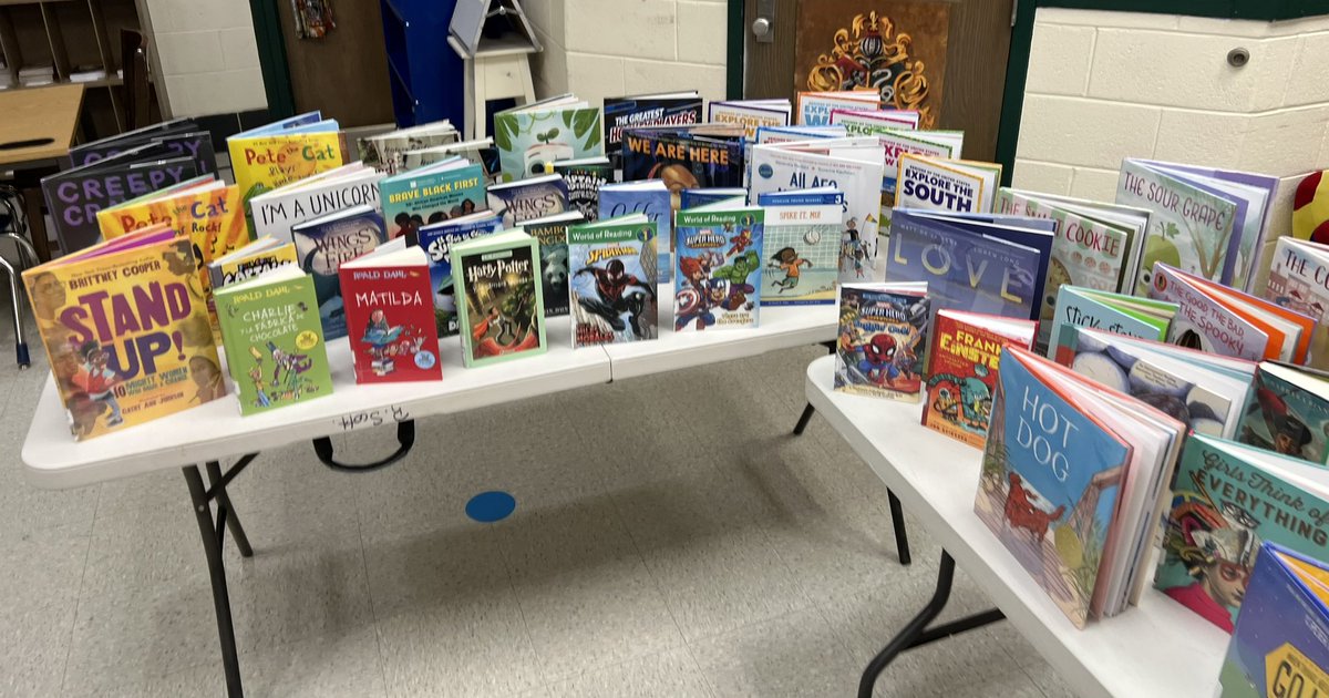 Aprils’s display is NEW Books! I am so excited to share them with teachers today at our Sweets, Treats, and Sneak a Peek! Next week our students will surely enjoy the new books! @timbergroveES @BCPSLMP #BCPSLMS #AASLslm