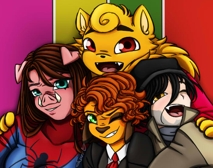 SuricataMc's tweet photo. Eu no les pasa que ✨La Pandilla✨ Losquieromuchonosabencuanto😭😭 
#fanart #Cubiart #CubiArtGona #CubiArtLuh #CubiArtSara https://t.co/Q80WwIjGoP
