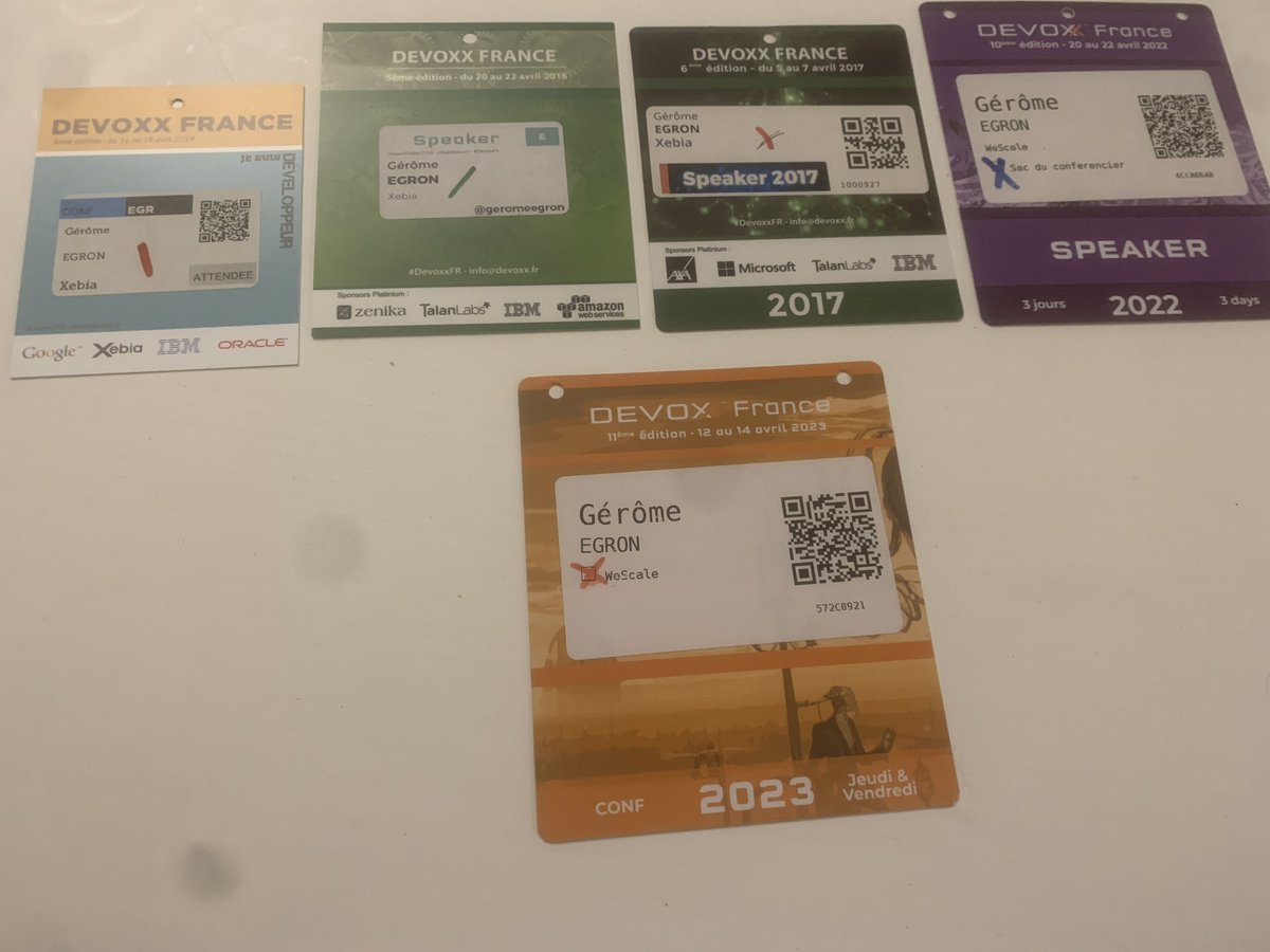 Un <a href="/DevoxxFR/">DevoxxFR</a> supplémentaire où je rentre chez moi avec de nouvelles idées et plein de sujets à creuser, merci aux orga et aux speakers. C’était un très bel événement ♥️ #Devoxxfr2023