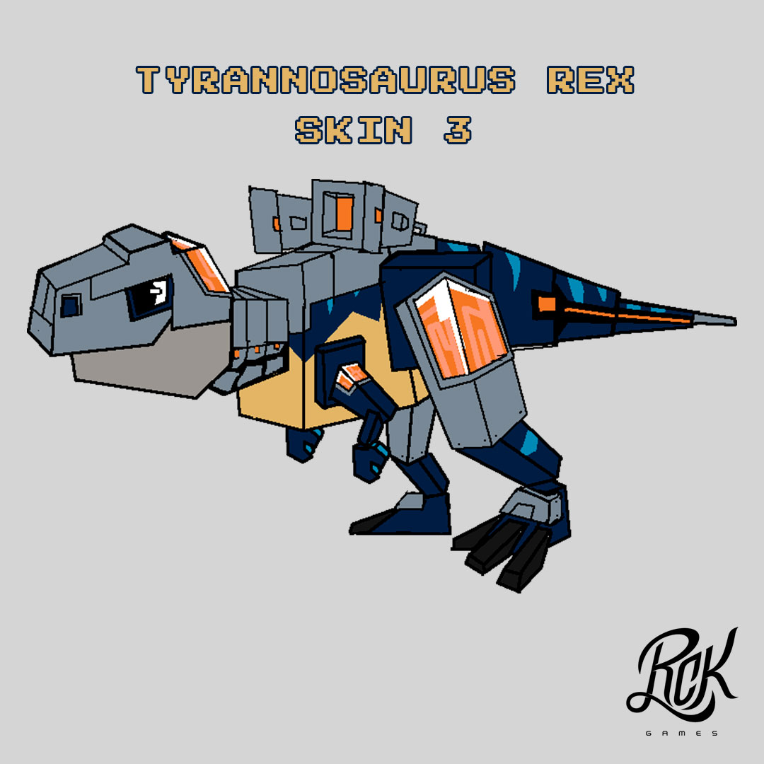 rckgames's tweet photo. Tyrannosaurus Rex es de los dinosaurios más grandes en Jurassic Tycoon y con las nuevas adquisiciones en su diseño implementado en el Skin 3 hacen buena mancuerna.  #Roblox #Conceptart #Dinosaurios #Diseñodepersonajes #Diseño3D #videogames https://t.co/FjLAvqsaEc
