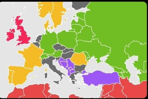What can those colours and the countries mean? #geography #geologist #help #geo #geograph #riddle #countries  #geocaching #geocache