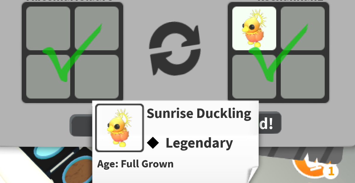 TheRealAliceX's tweet image. Tysm @NinaDemon for ageing my sunrise duckling to full grown
Were so nice had some things happening and told me if they were not able to age that day or respond!
@NinaDemon is a trusted pet sitter check them out!!
Like go nowww

Paid before gave it back!!

#adoptmepetsitter