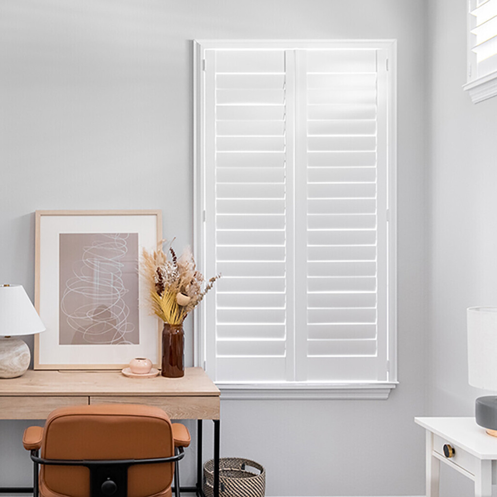 Uniquely sturdy with versatile elements, shutters are an ideal choice for your window in any space. We love how this room uses these shutters to add a sense of privacy and provide a variety of lighting options throughout the day! 📸: @budgetblinds_northstpetersburg