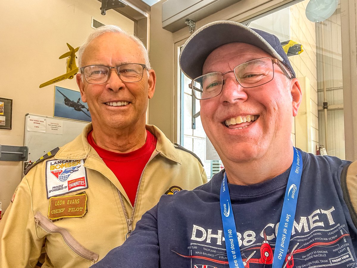 ShutterbugWGC's tweet photo. “Pilot Week”
A quick hop across the pond to the Canadian Warplane Heritage Museum to meet their chief pilot, Leon ‘Mad Dog’ Evans - I flew with him in the B25 Mitchell ‘Hot Gen’ last August - what a flight! @CWHM @DavidartHills #pilotweek #pilot #pilotpics https://t.co/z2LZpLe9Ss