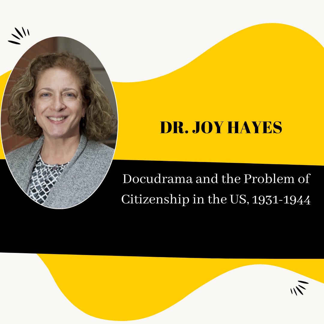 UI_CommStudies's tweet image. Our amazing faculty, Joy Hayes, organized a panel where she’s presenting her work “Docudrama and the problem of citizenship in the US, 1931-1944” #SCMS2023 #scms23 #commstudies #mediastudies #MHC