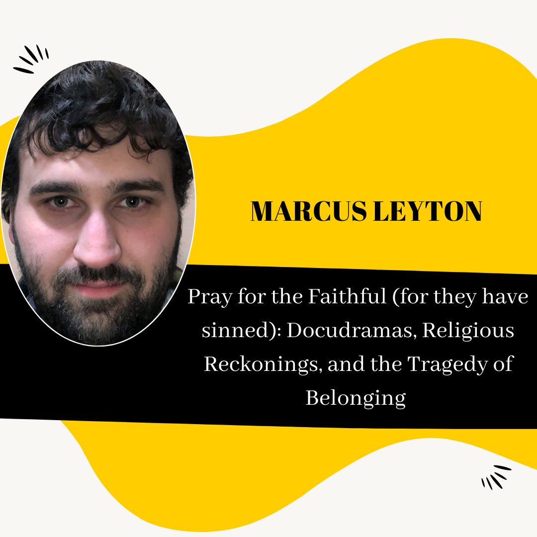 UI_CommStudies's tweet image. Another incredible grad student is presenting on this same panel! @commstudiesguy’s talk is entitled Pray for the Faithful (for they have sinned): Docudramas, Religious Reckonings, and the Tragedy of Belonging” #SCMS2023 #SCMS23 #commstudies #mediastudies #radio #MHC