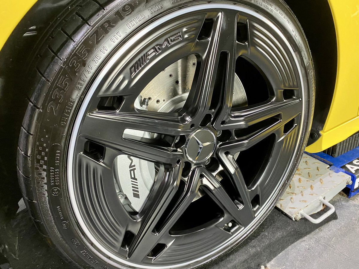 Mercedes A35 AMG in ☀️Sun Yellow - New Car Protection Detail completed. #summitdetailing #detailing #newcar #ceramiccoating #mercedes #amg