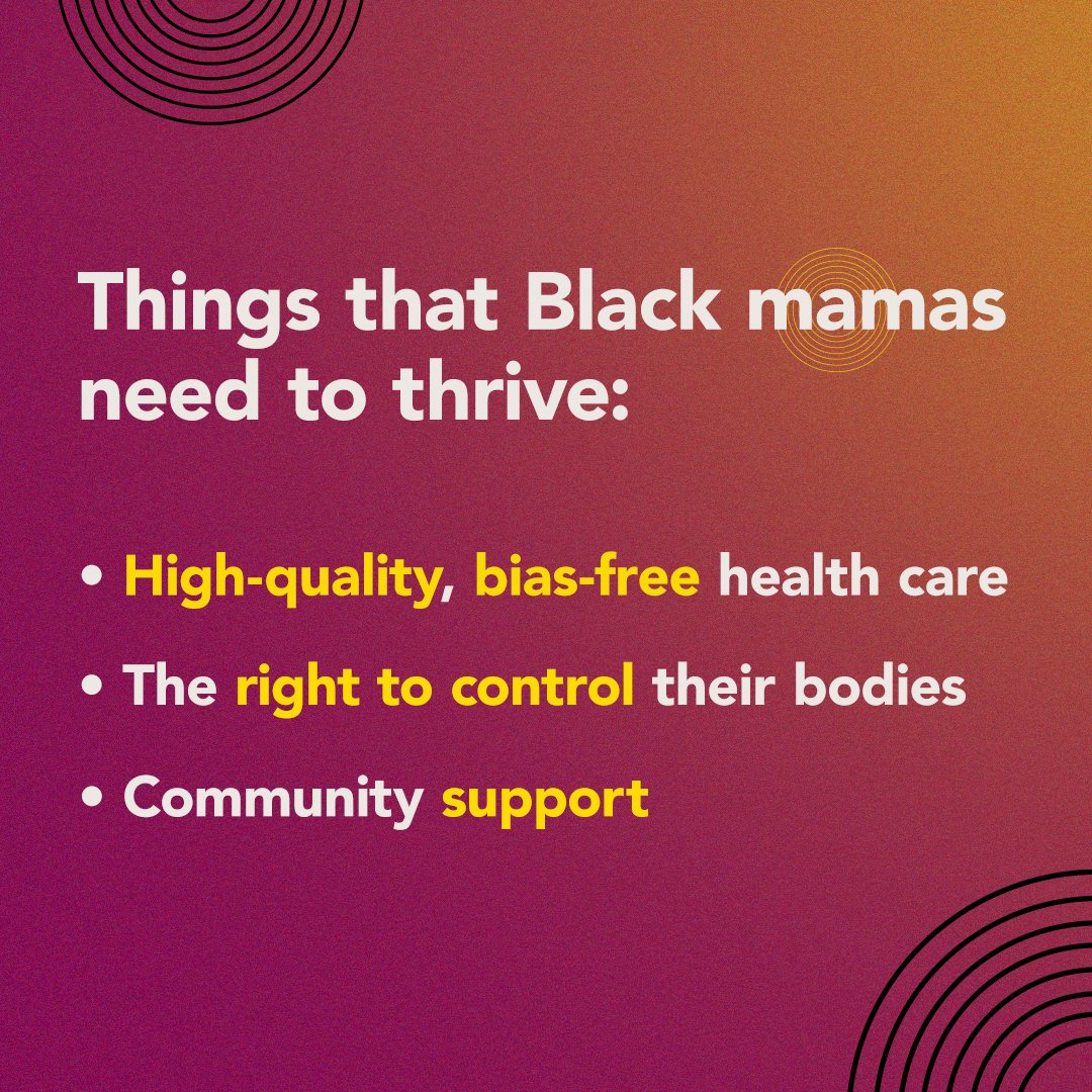 As we conclude #BMHW23 its important to know the maternal mortality rate for Black women was 3 times the rate for White women in the US. Black women need quality health care, bodily autonomy, and support. By answering these needs, we can deliver equity to #BlackMamas everywhere.