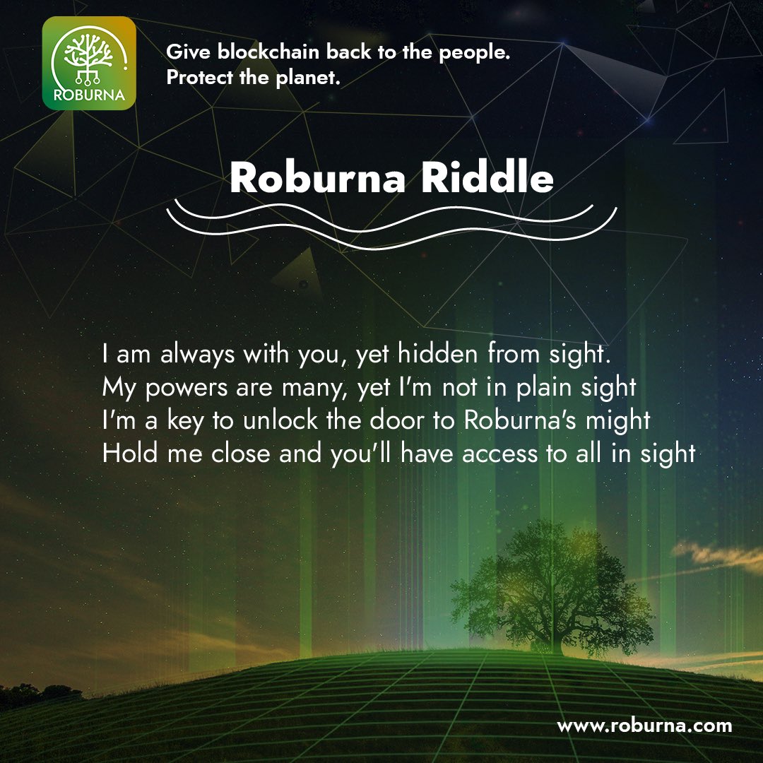 Roburnaofficial's tweet photo. We've got a riddle that's so epic, it'll make you forget about your weekend plans (well, almost!).

 Can you crack the code and solve the Roburna riddle?

 It's Friday fun at its finest, so grab your favorite crypto beverage and let's get puzzling! #RoburnaRiddle #FridayFunday https://t.co/u6Nu0ccBez