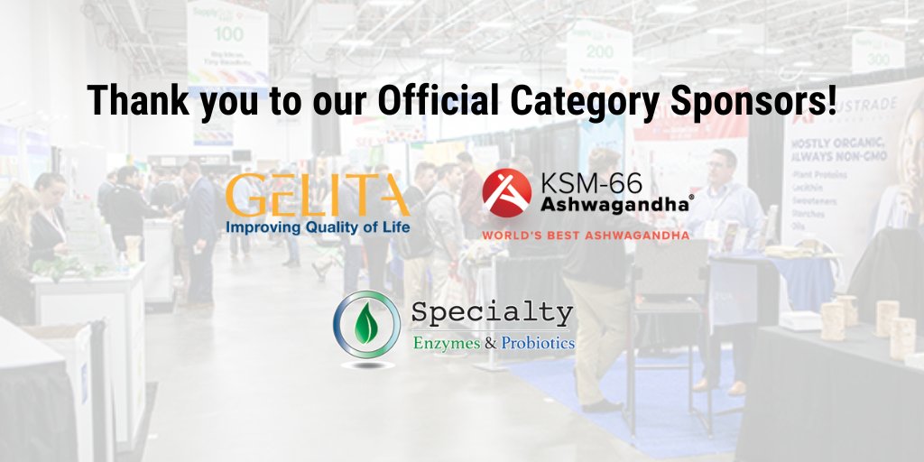 SupplySide (@supplyside) on Twitter photo Thank you to our Official Category Sponsors, GELITA, <a href="/KSM_Ashwagandha/">KSM-66 Ashwagandha </a>, and <a href="/SEBEnzymes/">Specialty Enzymes & Probiotics</a> for their continued support of SupplySide East. Be sure to stop by their booths next week to see their latest products and offerings!
Learn more about them here â east.supplysideshow.com/en/Sponsors/sp⌠Thank you to our Official Category Sponsors, GELITA, <a href="/KSM_Ashwagandha/">KSM-66 Ashwagandha </a>, and <a href="/SEBEnzymes/">Specialty Enzymes & Probiotics</a> for their continued support of SupplySide East. Be sure to stop by their booths next week to see their latest products and offerings!
Learn more about them here â east.supplysideshow.com/en/Sponsors/spâŚ