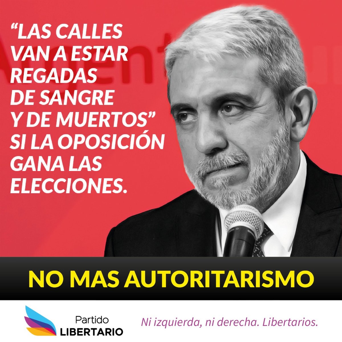 LibertarioCABA's tweet photo. No vamos aceptar nunca las amenazas de un gobierno autoritario.
Somos PL. Somos Libertarios.
@JMilei @NicolasEmma10 #política #PLCABA #libertariosargentinos #PartidoLibertario #CABA #caba #Argentina #autoritarismo https://t.co/zuJH8LT2mt