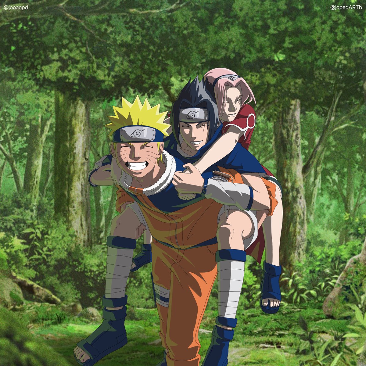 jopedARTh's tweet photo. Time 7 original #Draw #Drawing #Art #Naruto #Sasuke #Sakura #time7 #team7 #NARUTOP99 #fanart #BehindTheScenes #bastidores #narutoclassico #narutofanart https://t.co/rjV8OyO2nJ
