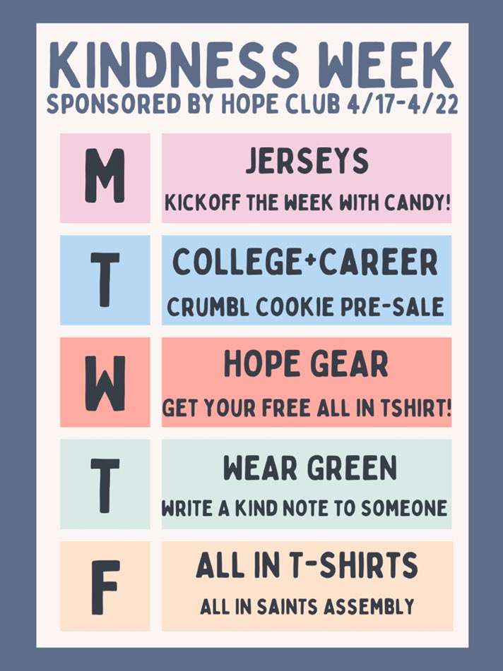 STCE Orange Fever ⚜ (@stcestc) on Twitter photo Participate in Kindness Week sponsored by Hope Club next week! <a href="/hopeclubstce/">STCE Hope Club</a> <a href="/stcHOPE/">STCE Hope Club</a> Participate in Kindness Week sponsored by Hope Club next week! <a href="/hopeclubstce/">STCE Hope Club</a> <a href="/stcHOPE/">STCE Hope Club</a>