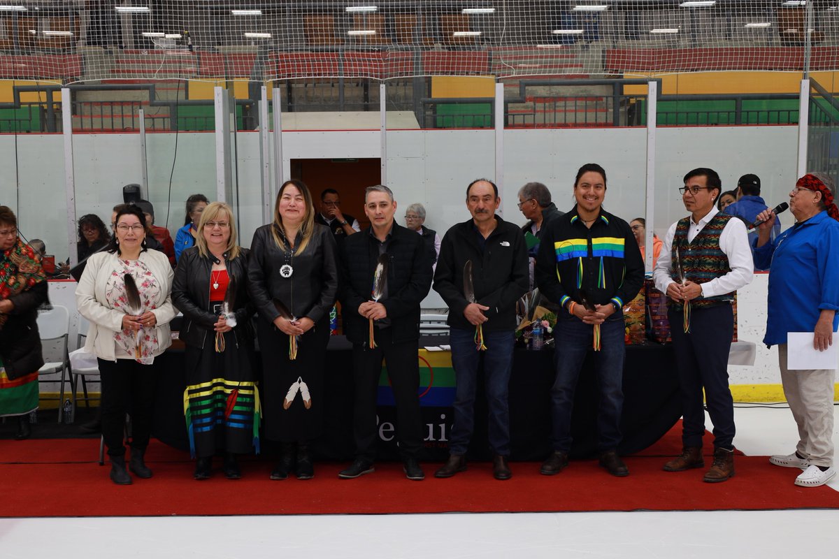 treatyonenation's tweet photo. We would like to welcome the newly inaugurated Chief & Council of @PeguisBand! Today's Swearing-In Ceremonies mark an important moment in the history of their community and sets the stage for the work to be done in years to come. Congratulations!!!!
#Treaty1 #PeguisFirstNation https://t.co/m8hfvnS6RJ