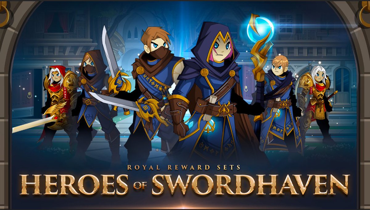 Robina the Hood, you favorite ranger-thief, has a heart of gold... and a bounty of new gear for you. Just make sure you've got the Gold + your Good Faction ranked up. Talk to Lim for the quest where you'll get the Swordhaven Defender set. AQ.com