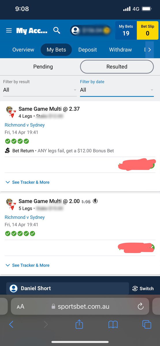 ShortysSuperCo1's tweet photo. Coupla wins last night sets us up well for today π
I reckon thereβs a bit of value in #aflLionsRoos and also chucked in a conservative 11-legger across Saturday haha! #SameGameMulti #AFL Have a good one guys https://t.co/i3ICVkUMJH