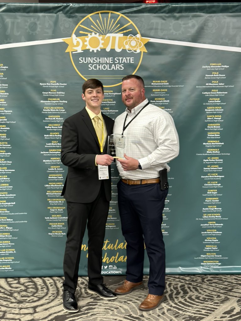 Honored to be recognized as one of 105 Sunshine State Scholars! #SunshineStateScholar