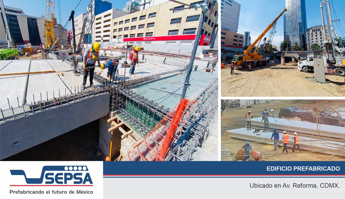 SEPSACV's tweet photo. Edificio #prefabricado en CDMX a base de #Muro Mián, #Columnas, #Trabes y sistema de piso con #Losa Spiroll.
#60AñosDeExperiencia
#PrefabricandoelFuturodeMéxico
#prefabricadosdealtacalida https://t.co/wD3WG8EIGL