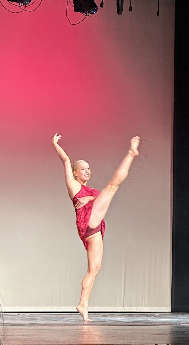 Senior Adya Burdick performs her solo at the Spring Show.