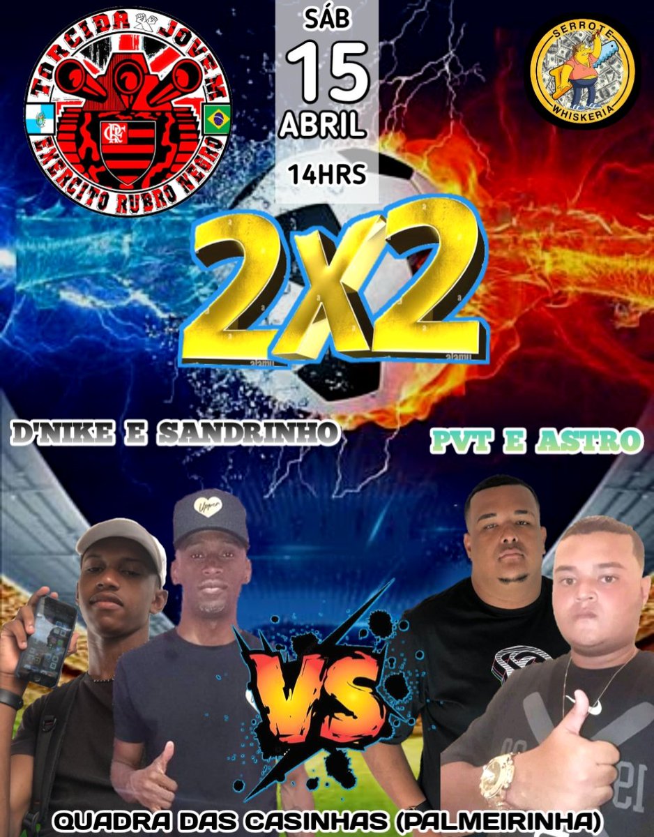 Brotem lá para presenciar o futebol dos amigos✏