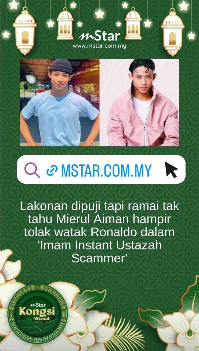 mierulthinker's tweet photo. Can't imagine orang lain mainkan watak Ronaldo 🥺 he really lighted up the character! We're so proud and thankful to have you as Kampung Ramadhan's moodmaker 🖤 https://t.co/D7GrCOWKFM https://t.co/lK8aPaGjBz