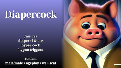 Muskwriter's tweet photo. New story "Diapercock" now available on the usual sites. 💙

• SoFurry: https://t.co/FMcGN98rRu
• Fur Affinity: https://t.co/uXPkuVUmz1
• Tumblr: https://t.co/jGjbv9efJw
(also available on Weasyl, Medium, and FurryNetwork.) https://t.co/s45sSRXCay