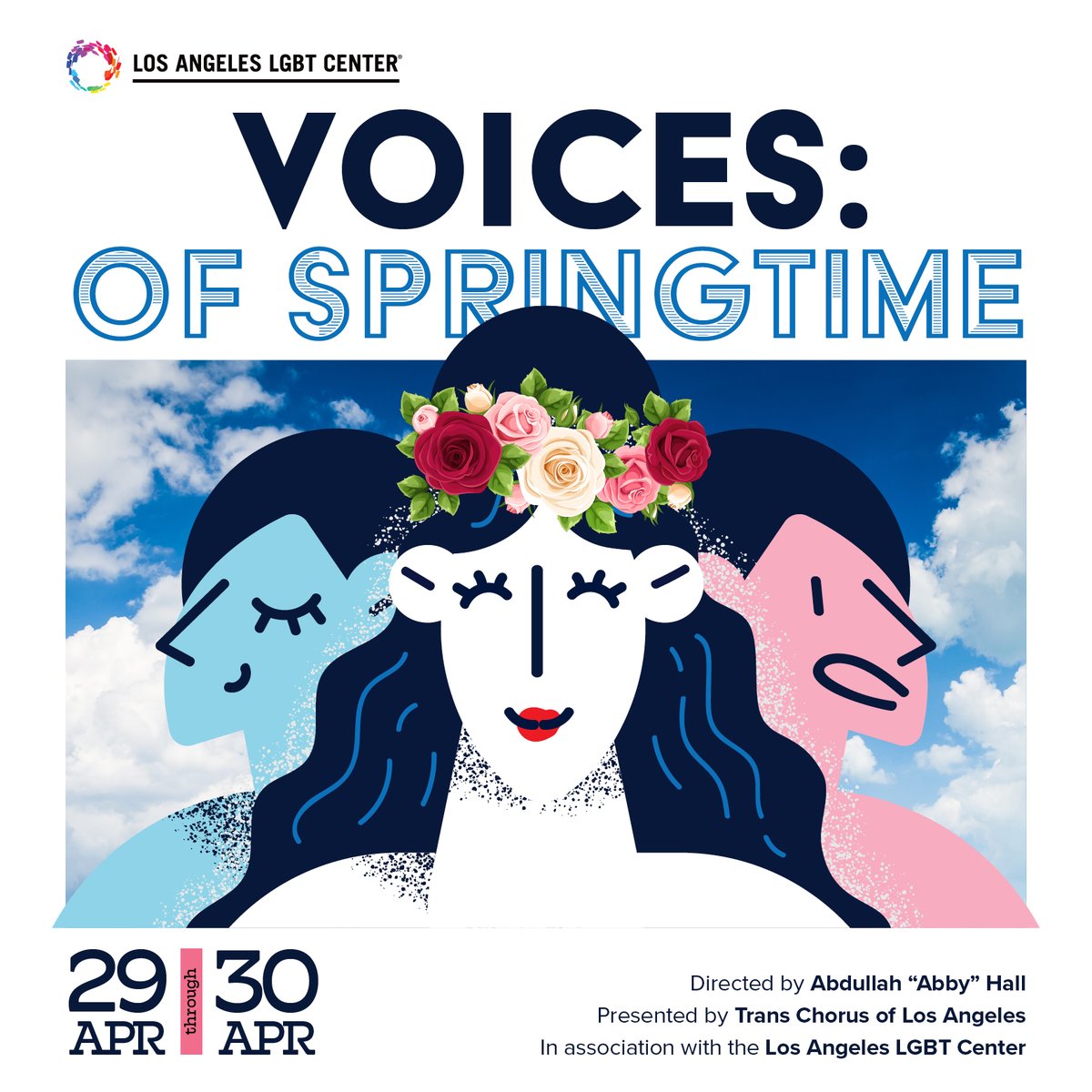 Join TCLA on April 29th <a href="/8pm/">8pm</a> &amp; Sunday, April 30th <a href="/2pm/">Two O'clock</a> for VOICES of Springtime at the LA LGBT Center's Renberg Theatre. VOICES of Springtime is the voice of the Trans Spirit with songs and prose of perseverance, determination, laughter and joy.  buff.ly/3od9nBe