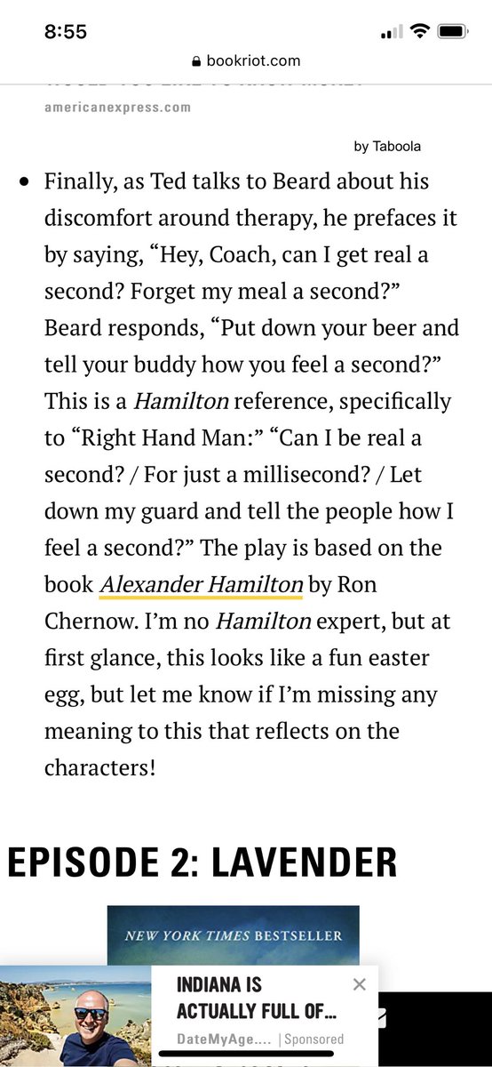 PetPinkElephant's tweet photo. @DanikaEllis potentially the Hamilton "Right Hand Man" use is because the song is the build up around Washington bringing Hamilton in where he becomes a mentor and near father-son relationship, which Ham rejects Washington calling him son later in the musical... @TedLasso https://t.co/DceaDLzGLL