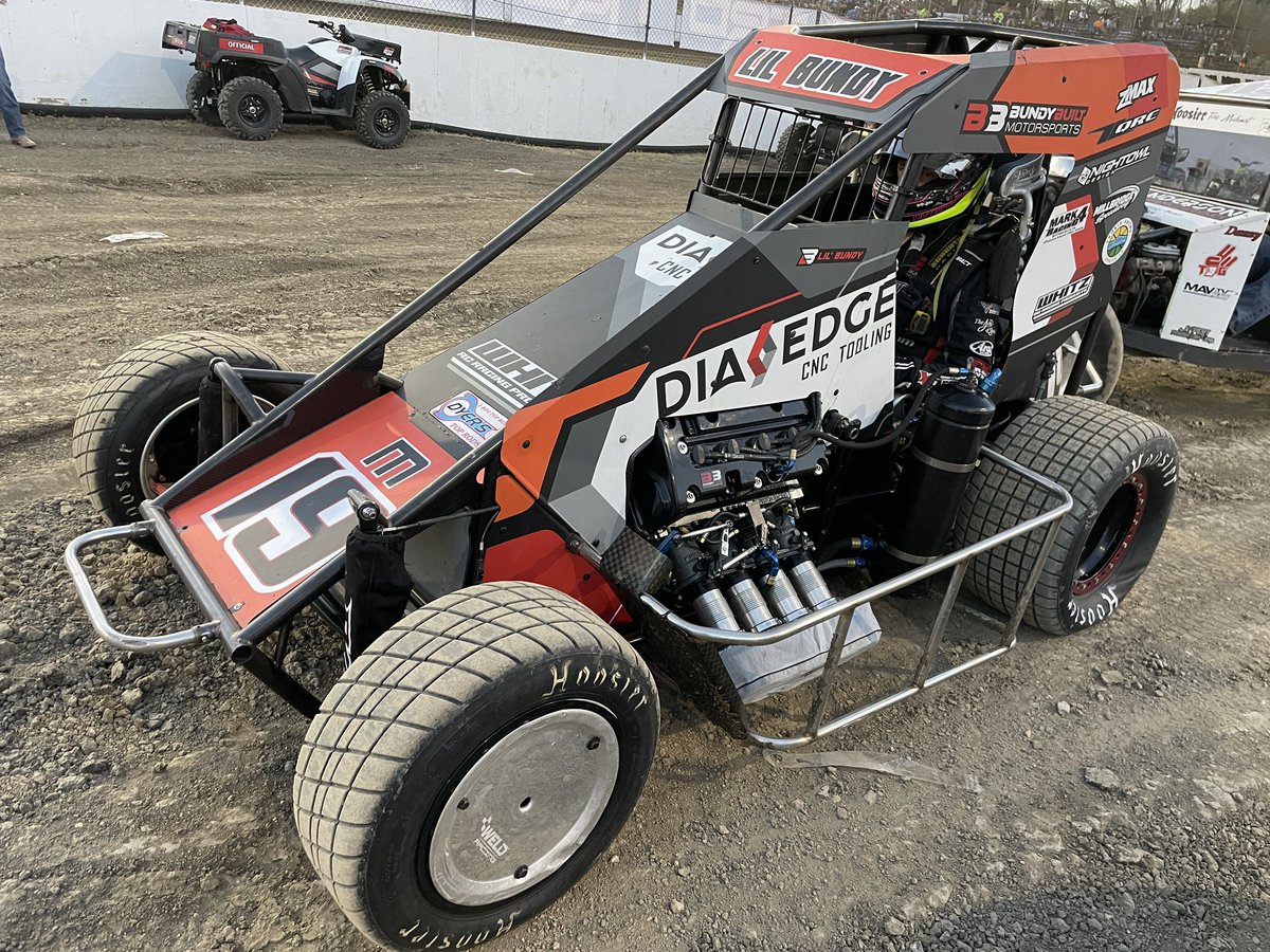 Xtreme_Outlaw's tweet photo. With a lap of 12.708 around @I55Raceway, @EthanMitchell_ earns his second-straight @whitzracing Quick Time Award! ⏰
With the four-car invert, Lil’ Bundy will start P4 in Heat Race #2, coming up after @WorldofOutlaws Heats. https://t.co/w1g8Et6k0F
