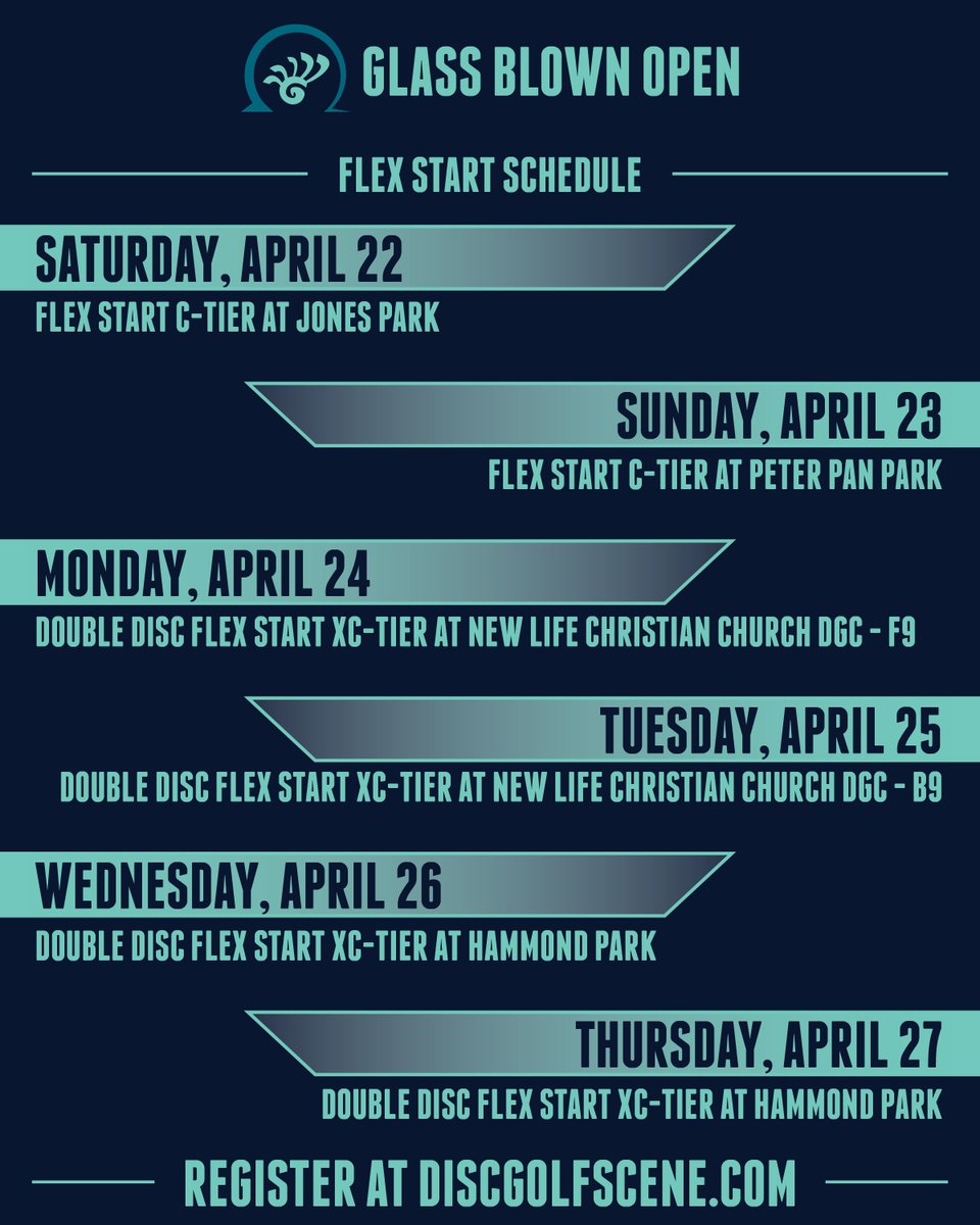 DynamicDiscs's tweet photo. In 14 days, we'll roll out the red carpet for 100s of amateurs.
You can still sign up to play the A-Tier, register for up to six Flex Start C-Tiers, or grab a Fluid EMac Truth fundraiser π₯.
(Learn more at our profile link.)
#glassblownopen #discgolf #frisbeegolf #visitemporia https://t.co/wvpJZ4nTVz