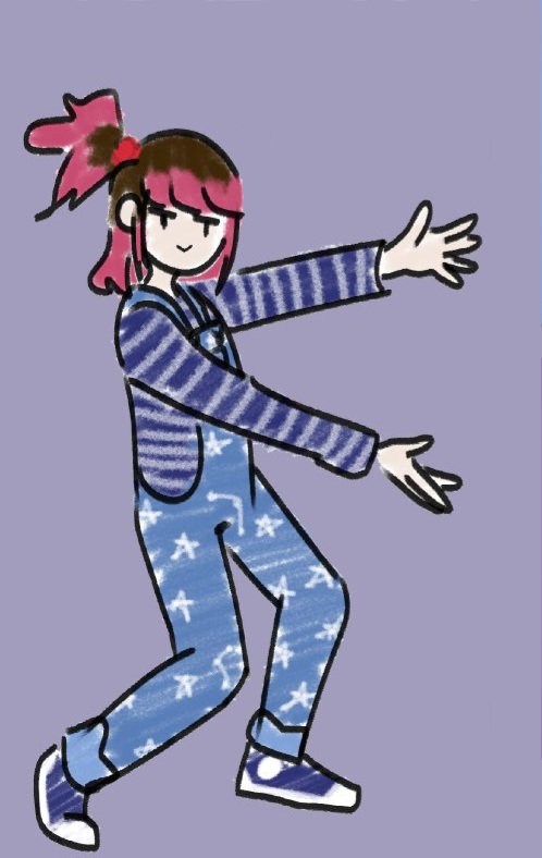 cupofchasim's tweet photo. I usually draw myself with the hair i have atm but the overall with the stripped sweater is a must
My hair is way fluffier in the drawings too bc i can https://t.co/p6FOEgee9L
