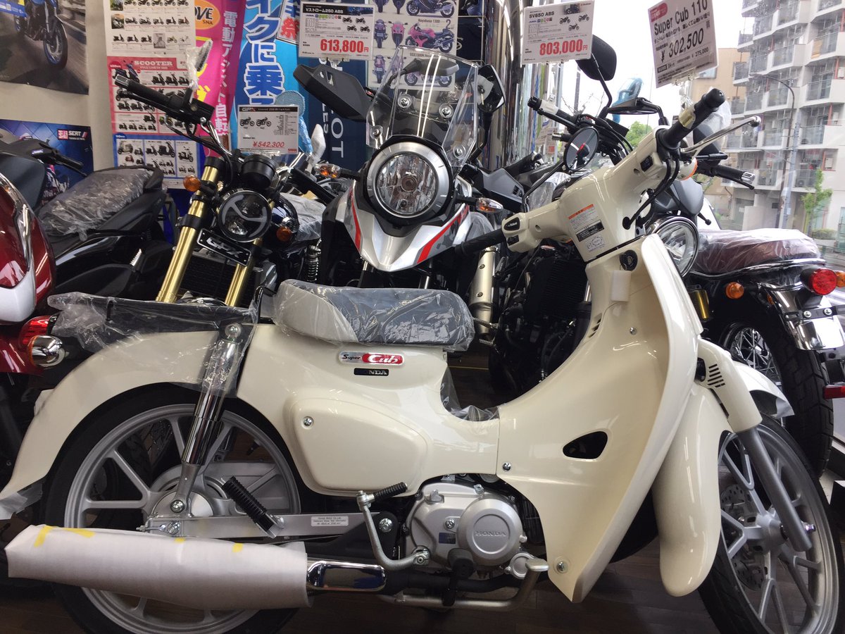 autoshopyamanak's tweet photo. みなさんこんにちは🌈

HONDA
Super Cub 110 (2023年最新モデル)

1台のみ在庫あります!👏
カラーはクラシカルホワイトになります！😊

ご興味ある方はご連絡
ご来店をお待ちしております💁‍♂️✨ https://t.co/qpdA8S4yfZ