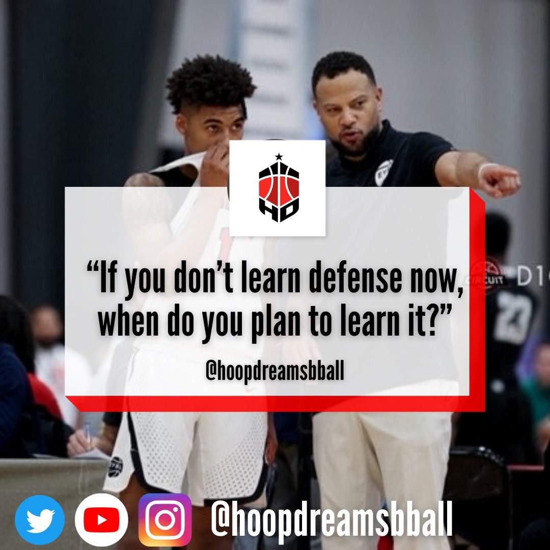 hoopdreamsbball's tweet photo. “If you don’t learn defense now…when do you plan to learn it?” - @hoopdreamsbball https://t.co/Szgtz3V3ZI