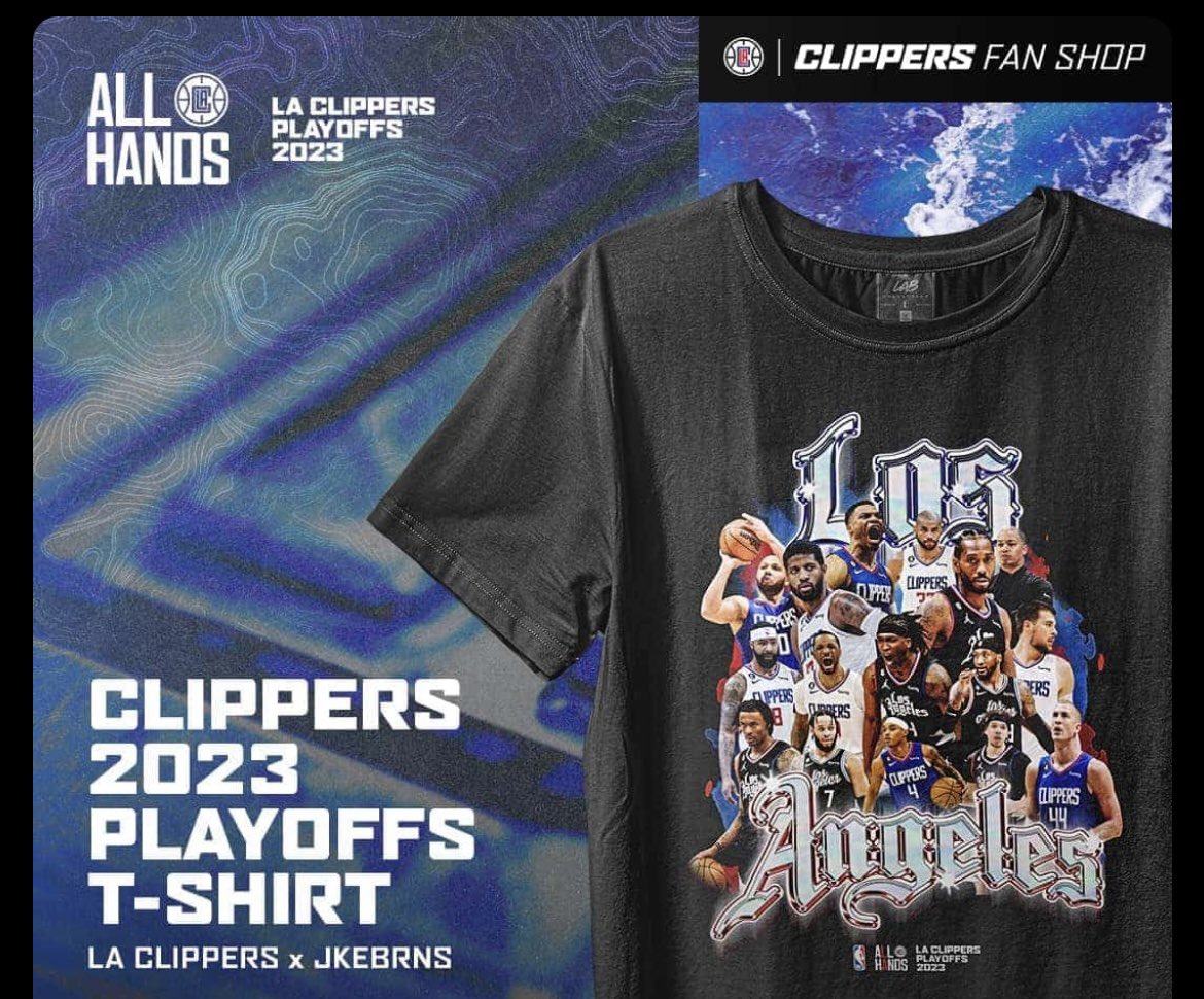 jkebrns's tweet image. Thank you to the @LAClippers for trusting me with this project. When i got word about recreating my signature shirt, i was taken back. We’ve been working on it for some time and happy it could all come together.
Available and NBA Licensed
shop.clippers.com/collections/ge…
LAC X JKEBRNS