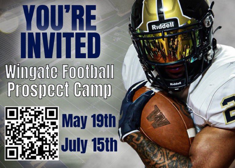 Thankful to receive a camp invite to Wingate university!!  Excited to see what this program is all about! @CoachUlassin @FalconCoachT @GHHS_Football