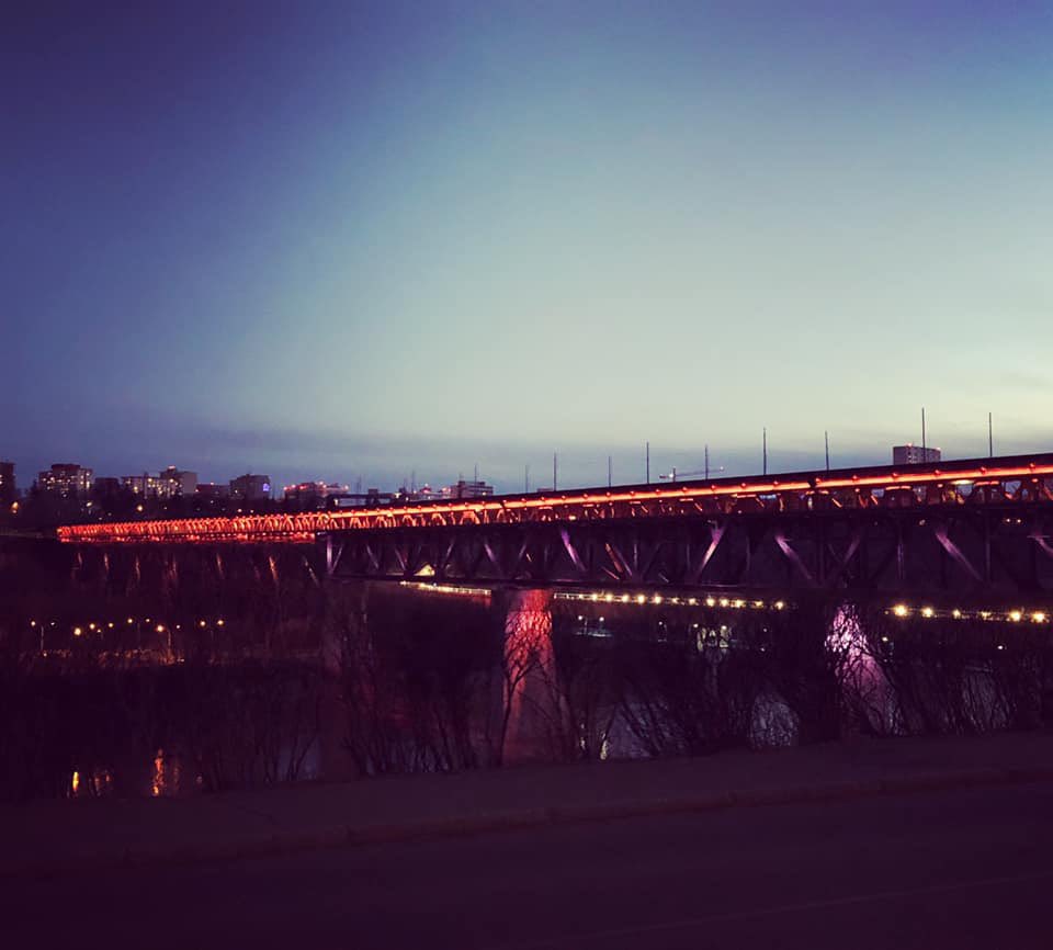 The #HighLevelBridge in #Edmonton #Alberta #Canada will be lit in orange for Khalsa Day (Vaisakhi). #KhalsaDay #Vaisakhi #Yeg #LightTheBridge🧡