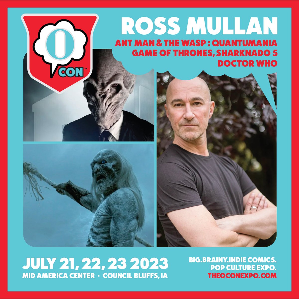 OmahaComicCon's tweet photo. We are thrilled to announce that Ross Mullan will be joining us as a special guest at OCon Expo (July 21, 22, & 23, at the Mid-America Center)!
Get your passes: https://t.co/OUeHVcfxKJ
#OConExpo #Omaha #BackattheMac #VisitOmaha #OmahaWeekend https://t.co/I2ww1Fdk8X