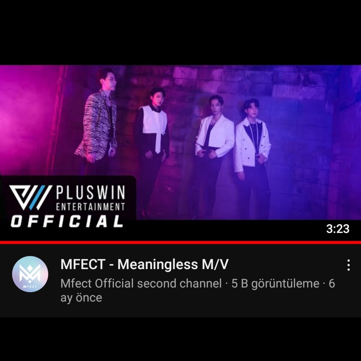 mfect__turkey's tweet photo. "Meaningless" YouTube görüntüleme sayısı 5B oldu
Tebrikler çocuklar 👏🏻🎉
#Mfect #엠펙트 #エムフェクト #MfectOfficial
#Meaningless #MV #5B #5Thousand #YOUTUBE
#PLUSWİNENT. #Mingun #Low #Boho #Jeil #kpop #idol https://t.co/L26hNzn8nX