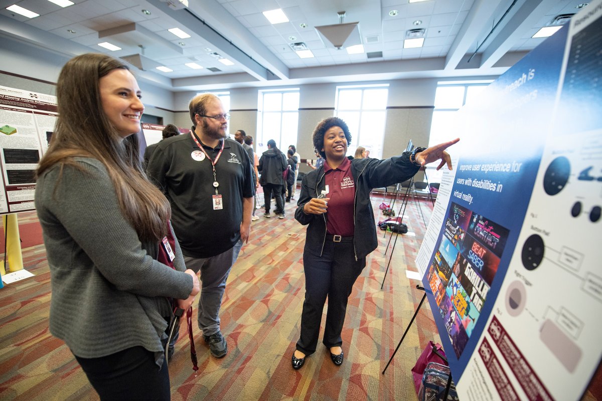 msstate's tweet photo. It's been an amazing #ResearchWeek at the state's leading research university. Our Bulldogs showcased their faculty-guided research and creative activity during the last two days as part of our Spring 2023 Undergraduate Research Symposium. https://t.co/Ct3vY7KQZw